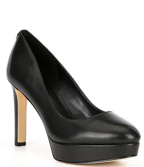 michael michael kors chantal leather platform pump|chantal platform pumps.